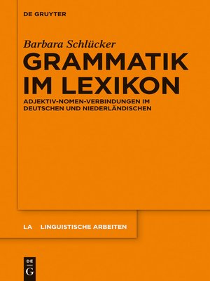 cover image of Grammatik im Lexikon